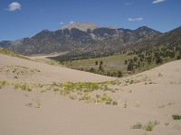 Sand Skiing - View of Mount Herard